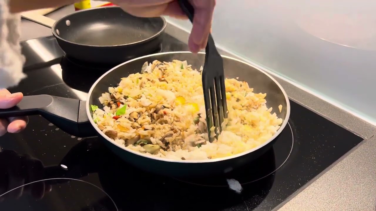 #Korean Fried rice with mushrooms inspired by Italian #risotto # ...