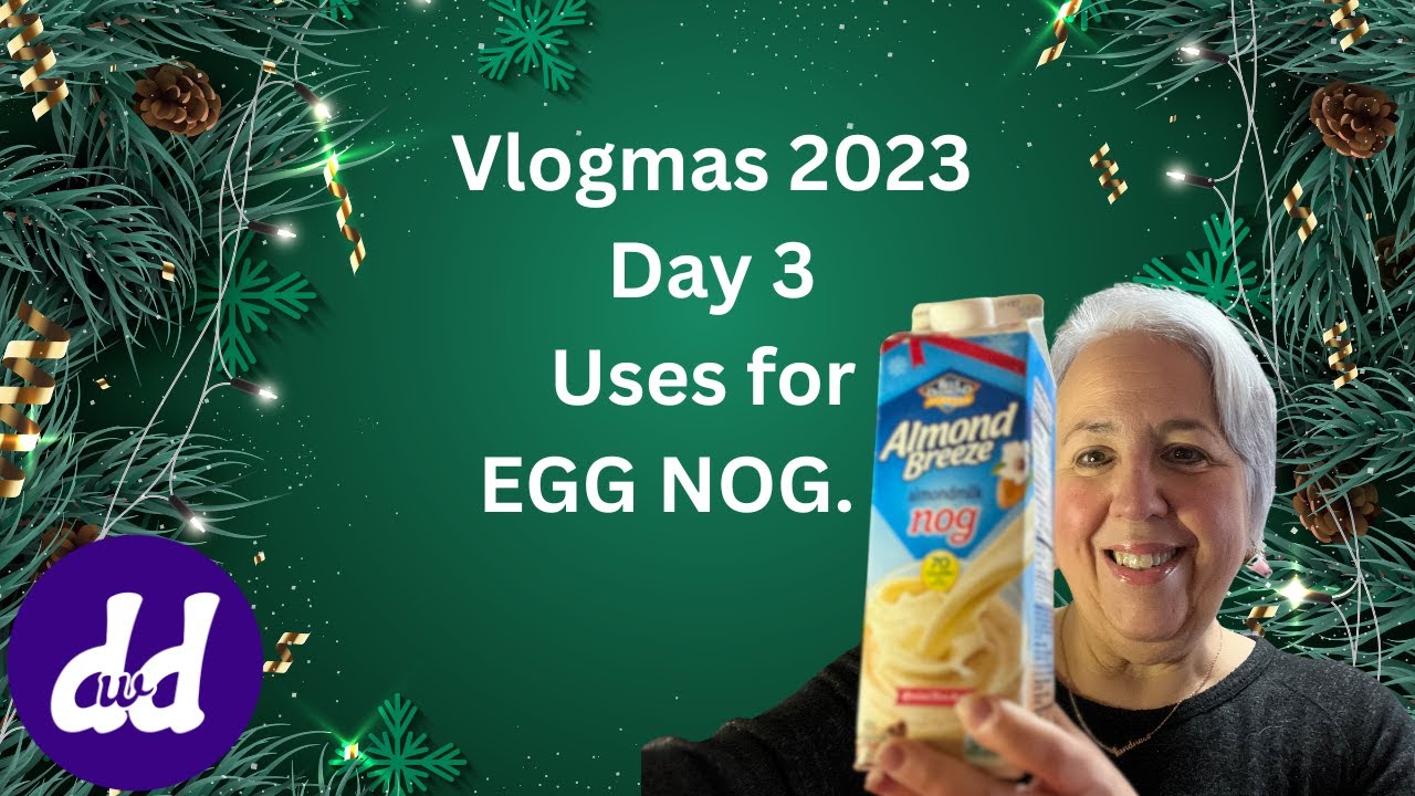 Eggnog What to do with leftover Eggnog Egg Nog Ice Cream Vlogmas