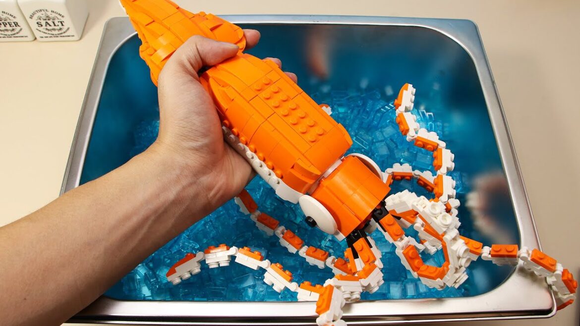 Catch & Cook a GIANT SQUID: Deep Fried Calamari Recipe | LEGO Food ASMR Catch & Cook a GIANT SQUID: Deep Fried Calamari Recipe | LEGO Food ASMR