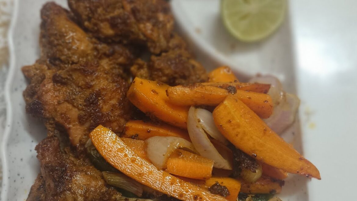 EASY AND QUICK ROASTED #CHICKEN WITH #SALAD #healthyrecipe