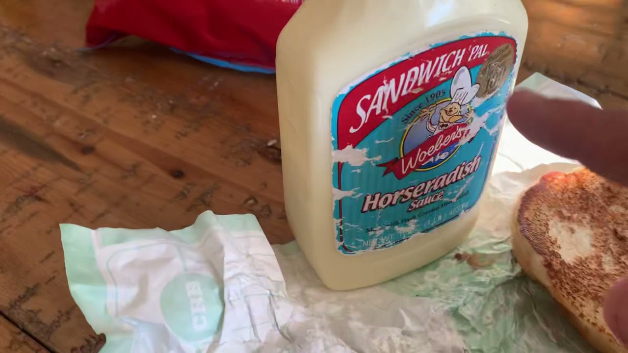 Woeber’s Horseradish Sauce on Arby’s Regular Roast Beef Sandwich