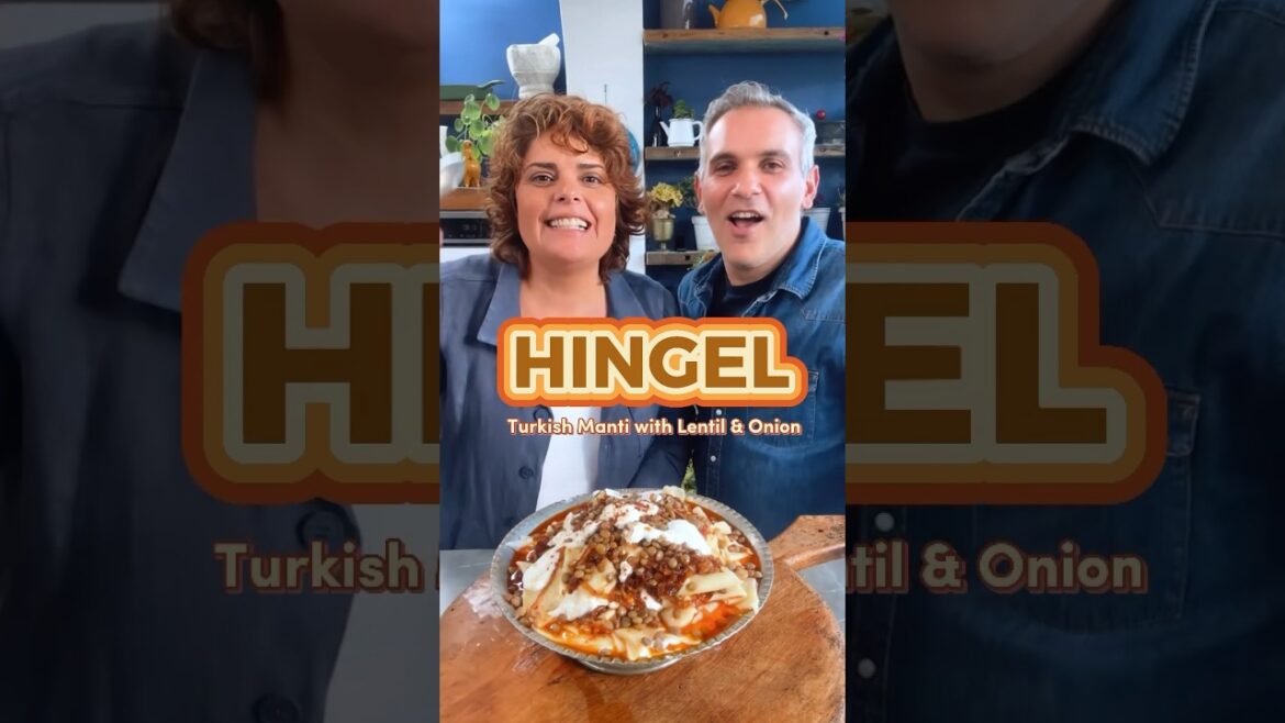 HINGEL: Plain Vegetarian Dumplings with Lentil & Caramelized Onion Recipe in 10 MINS | Turkish Manti
