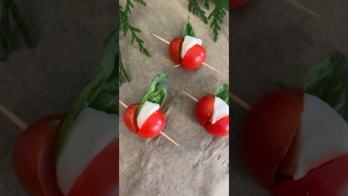 Caprese Apples For Your Cheese Board #entertaining #shortvideo #shorts #caprese #freshmozzarella