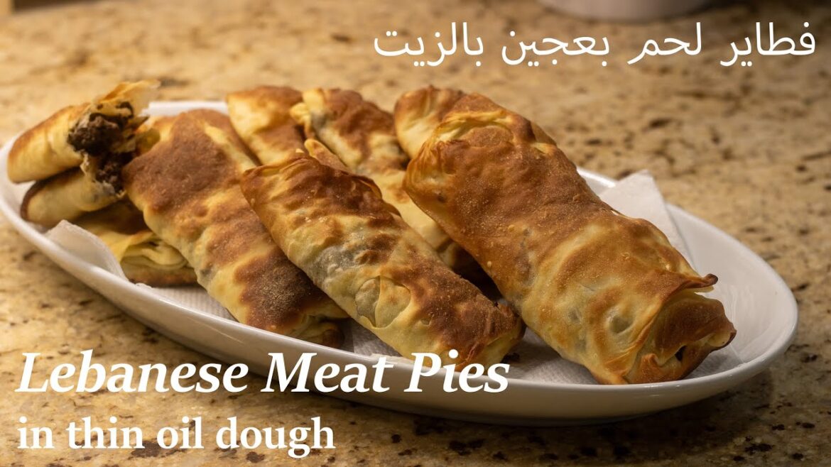 Lebanese Meat Pies In Thinly Stretched Oil Dough | لحم بعجين بالزيت اللبنانية | Traditional Recipes Lebanese Meat Pies In Thinly Stretched Oil Dough | لحم بعجين بالزيت اللبنانية | Traditional Recipes