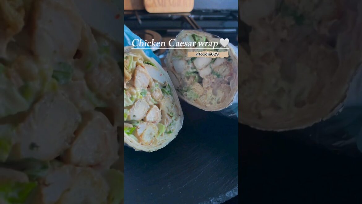 Chicken caesar wrap | chicken wrap | tortilla wrap | chicken cheese wrap recipe