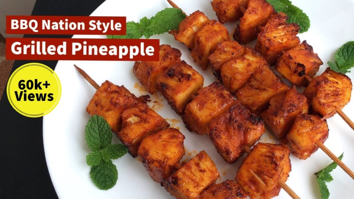 Grilled Pineapple recipe | BBQ Nation Style I Sweet & Spicy I Juicy & Tasty I Little Things To Share