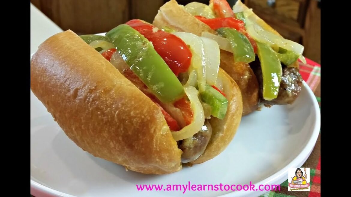 Amy's Italian Sausage Sandwich with Peppers & Onions