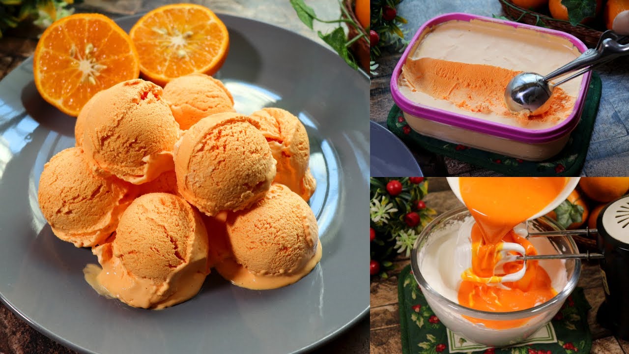 Easy Homemade Orange Ice Cream Recipe With Basic Ingredient No Fail