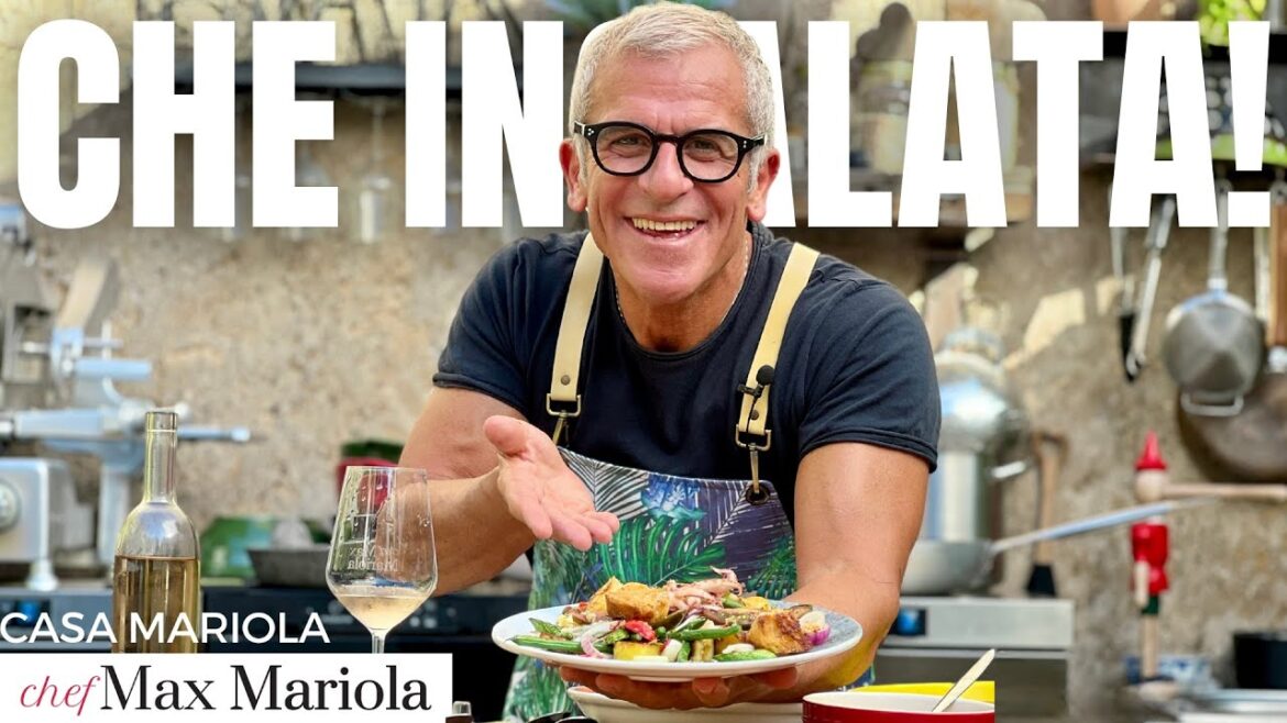 INSALATONA GOURMET con Calamari e Verdure Miste - COLORATA E GUSTOSA Ricetta di Chef Max Mariola