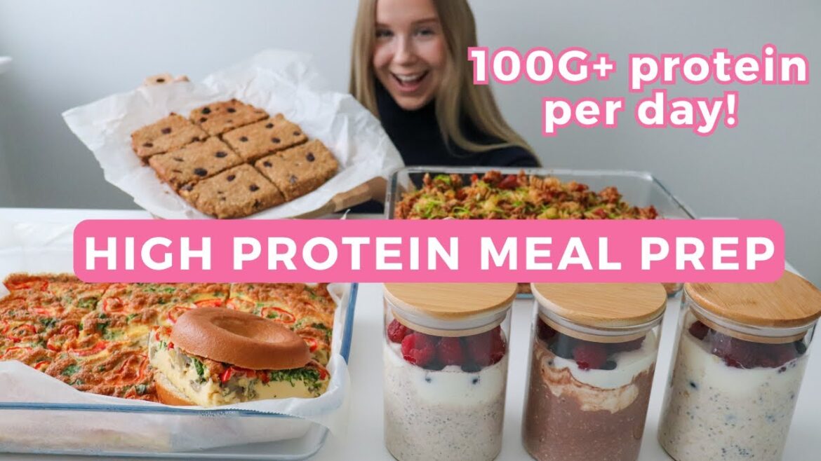 Healthy & High protein Meal Prep | 100G+ Protein Per Day | Quick Recipes