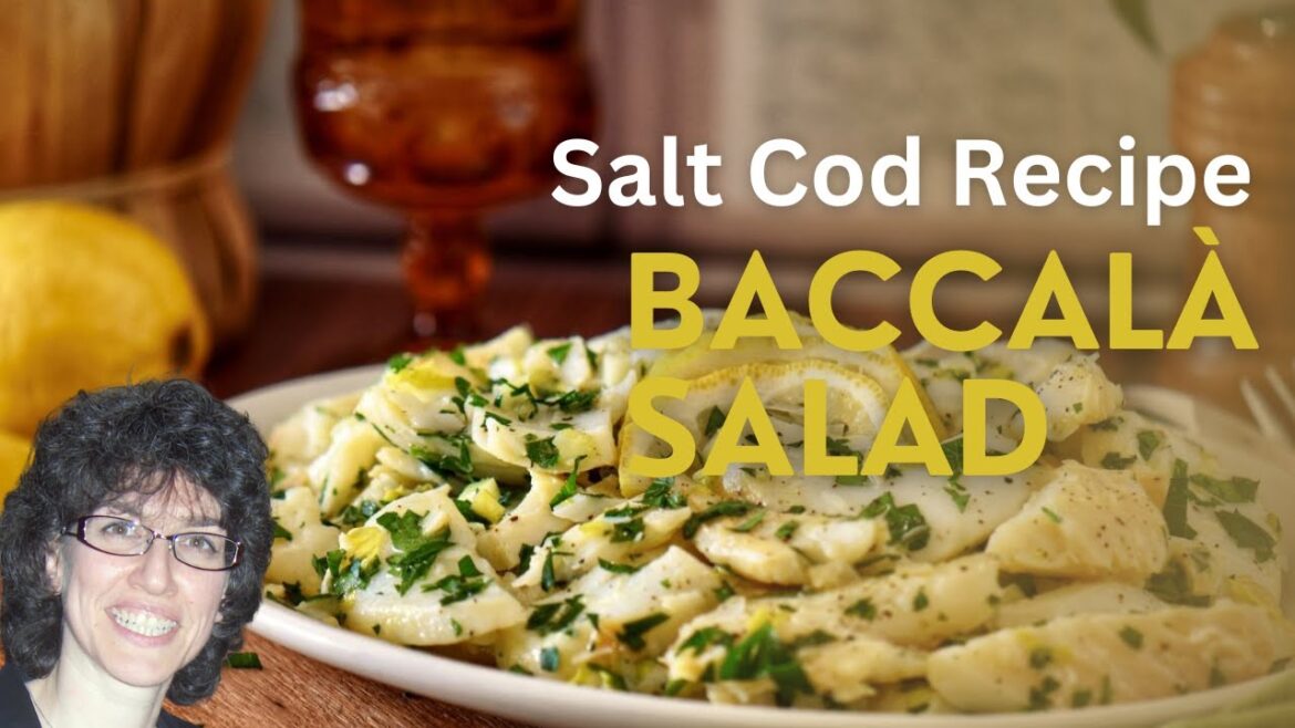 Enjoy the Feast of the Seven Fishes with this refreshing Salt Cod Salad #recipe #shelovesbiscotti