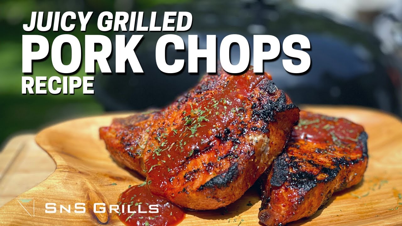 JUICY Grilled Pork Chops Recipe on the Charcoal How to BBQ Pork Chops