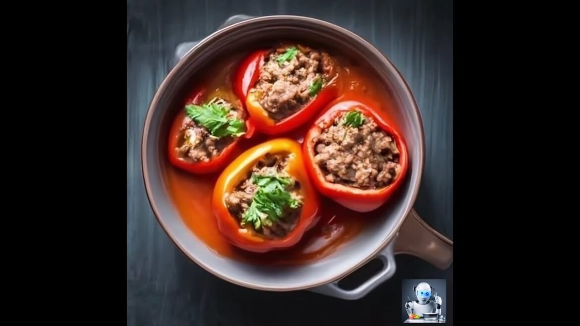 How to make the perfect stuffed bell peppers with ground beef and tomato sauce recipe