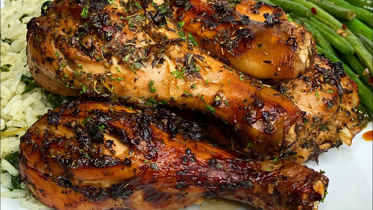 Garlic and Herb roasted Chicken drumsticks Easy Recipe Dining and Cooking