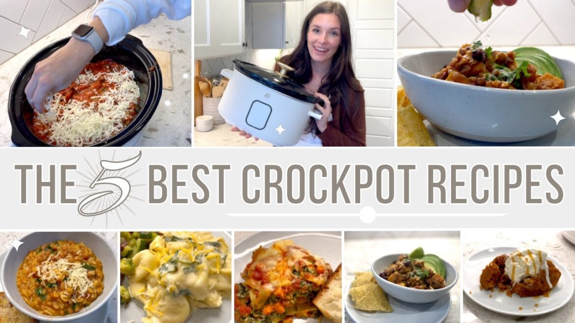 5 BEST CROCKPOT RECIPES EVER! DUMP & GO CROCKPOT | EASY AND DELICIOUS CROCKPOT RECIPES!