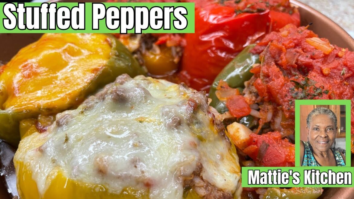 Delicious Stuffed Bell Peppers / Stuff Bell Pepper Recipe / Mattie’s Kitchen Delicious Stuffed Bell Peppers / Stuff Bell Pepper Recipe / Mattie's Kitchen