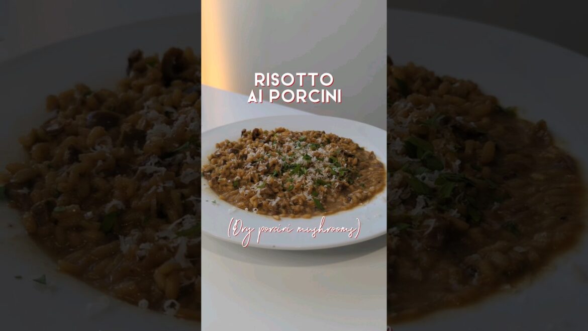 Risotto ai porcini 포르치니 리조또 #foodblogger #risotto #shorts #첫줄 #리조또 #요리 #쇼츠