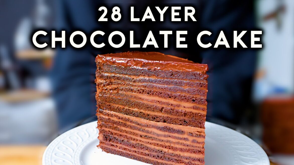28 Layer Chocolate Cake | Anything With Alvin 28 Layer Chocolate Cake | Anything With Alvin
