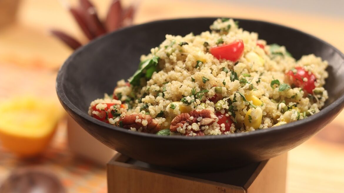 Quinoa Salad With Citrus Dressing | Sanjeev Kapoor Khazana Quinoa Salad With Citrus Dressing | Sanjeev Kapoor Khazana