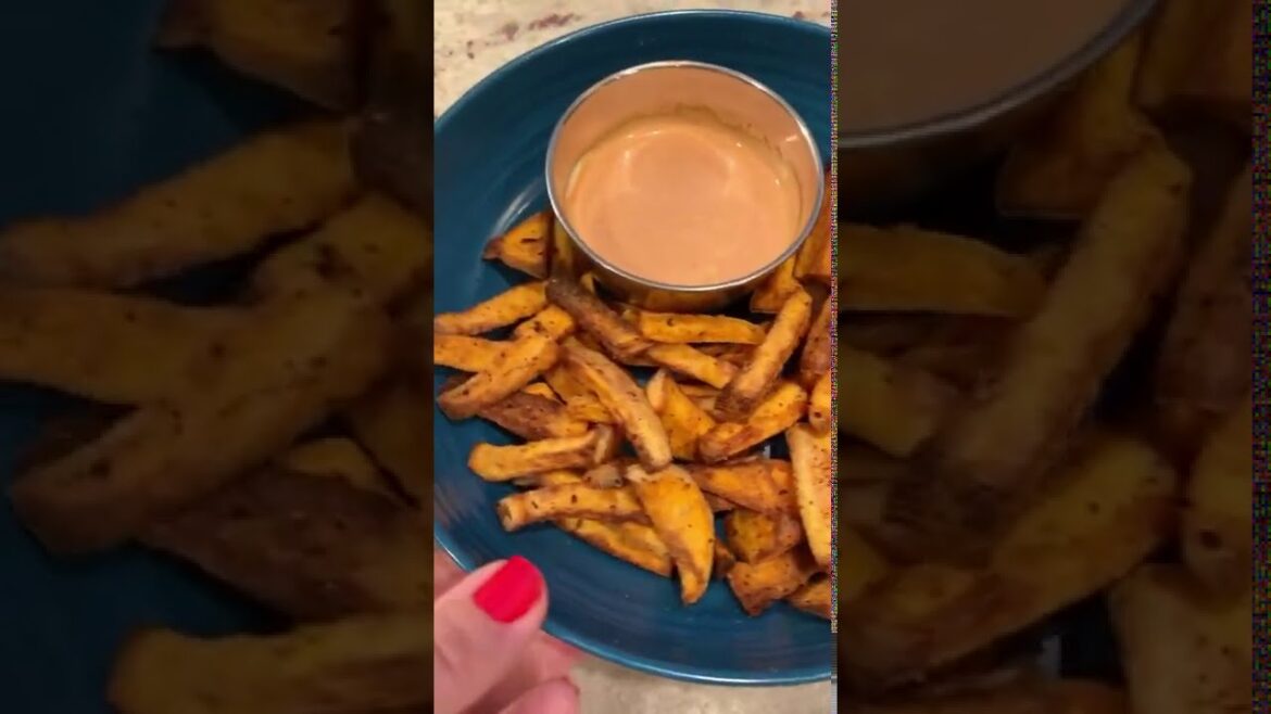 How to Make Sweet Potato Fries | Tik Tok Recipe | Cooking Tik Tok | Tik Tok Quick Recipe | immiquic