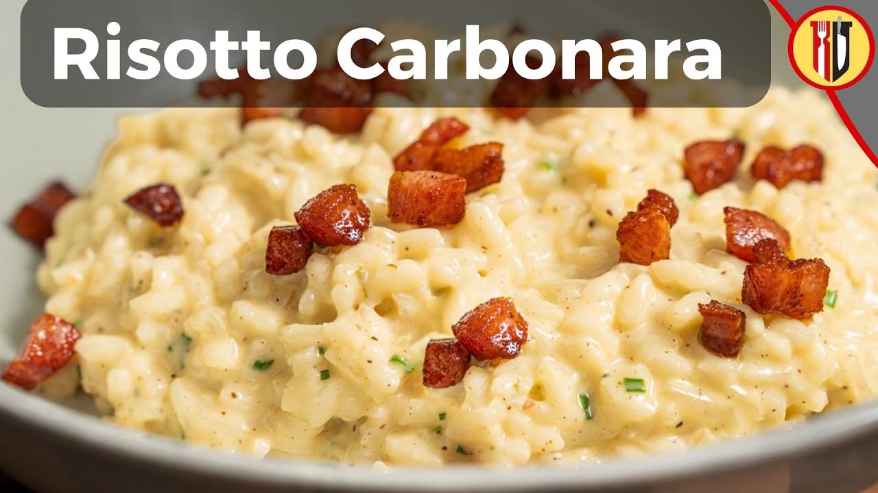 How to make creamy risotto carbonara Dining and Cooking