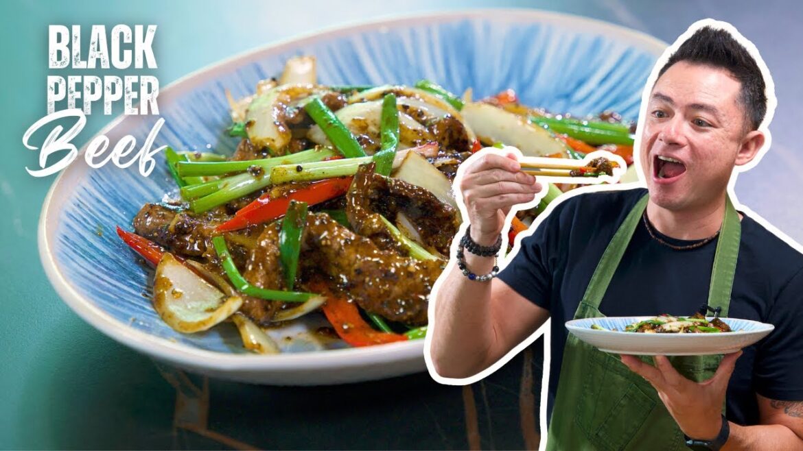 BLACK PEPPER BEEF STIR - FRY | SHERSON LIAN