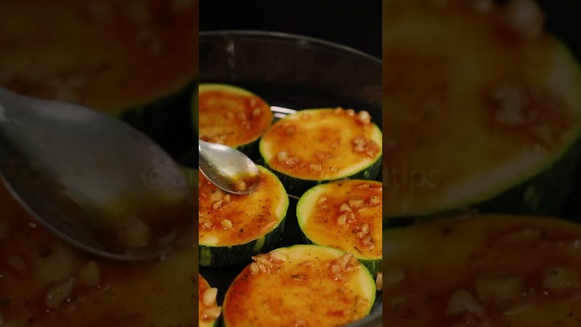 Delicious Oven-Baked Zucchini with Tomatoes Recipe. #shorts
