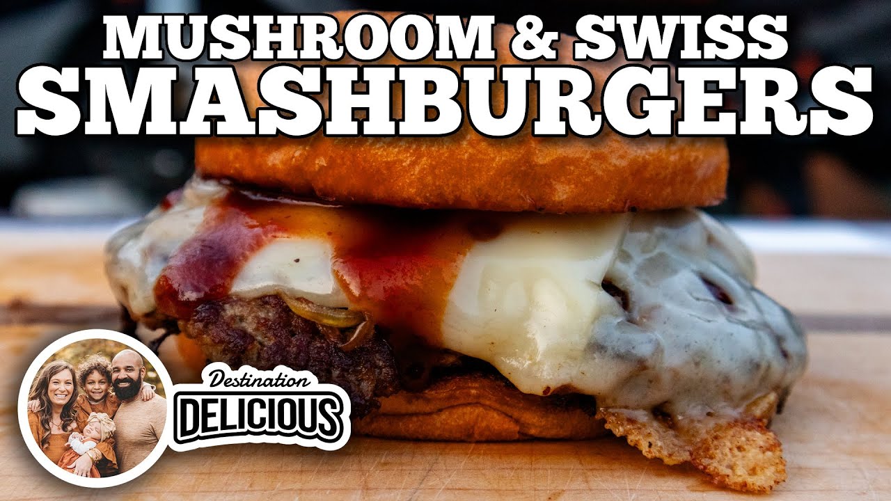 Mushroom & Swiss Smash Burgers Blackstone Griddles Dining and Cooking