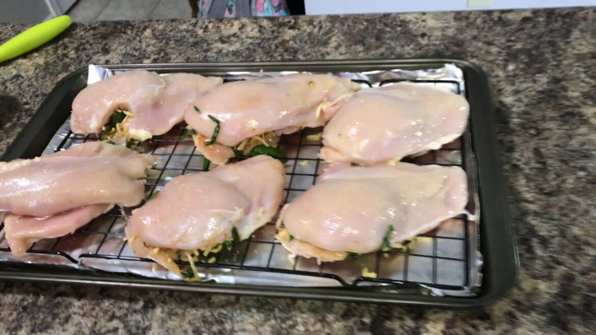 Stuffed Chicken Breast With Spinach And Mozzarella Cheese // Kelvin’s Kitchen