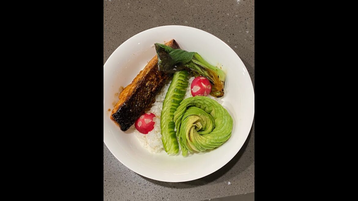 Babe wanted teriyaki salmon