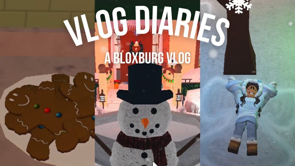 ☃️building a snowman☃️ - vlog diaries pt. 5 |  A Bloxburg Vlog Series | Roblox Bloxburg Roleplay