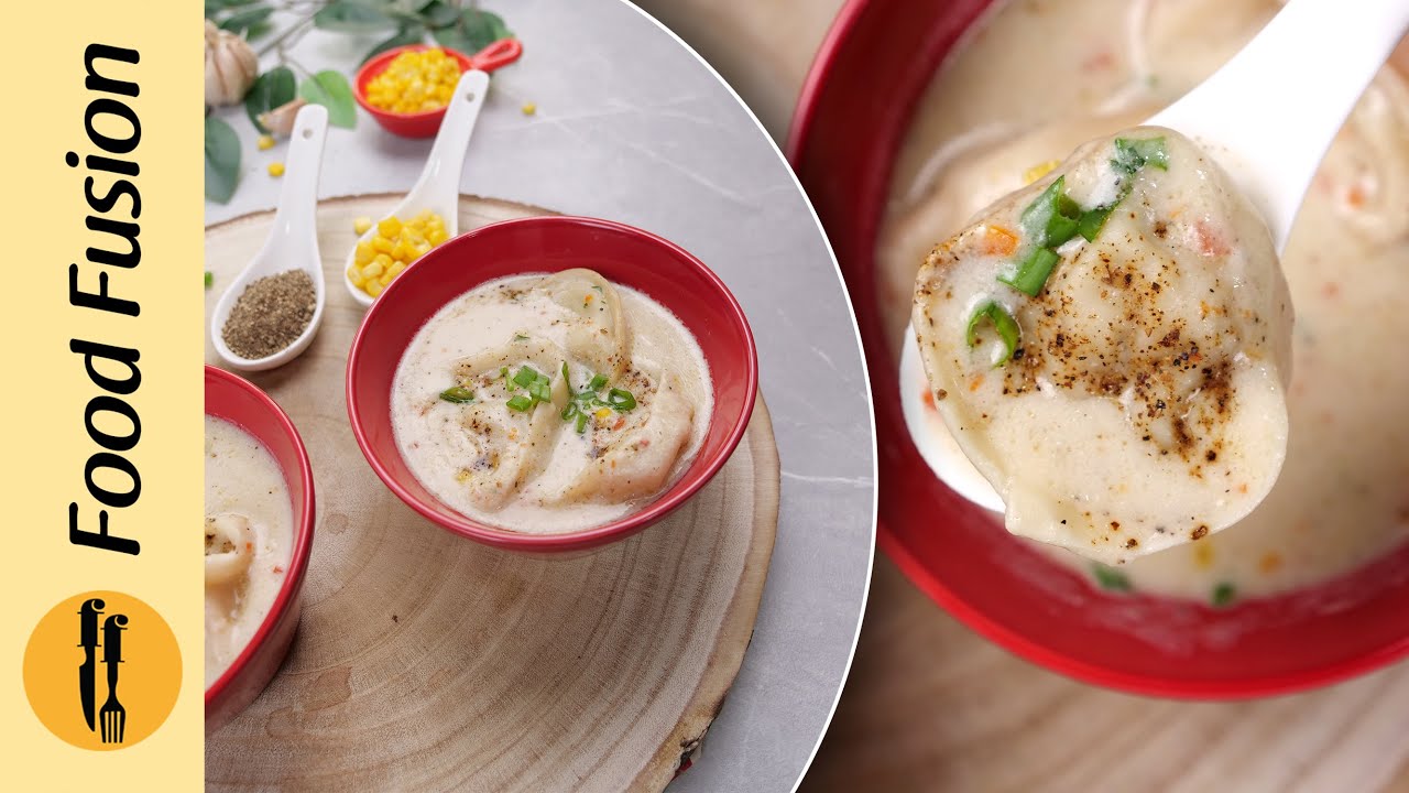 Creamy Chicken & Dumpling Soup Recipe by Food Fusion Dining and Cooking