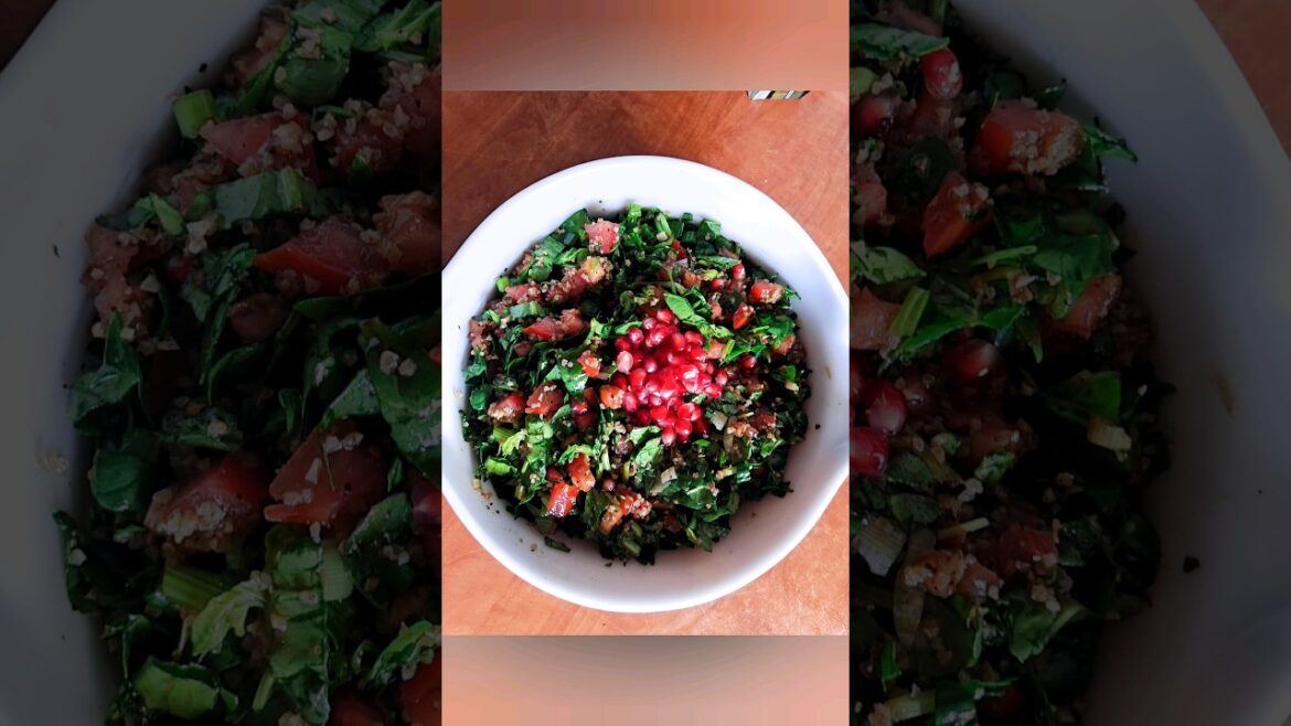 سلطة السبانخ اللذيذة # Spinach salad