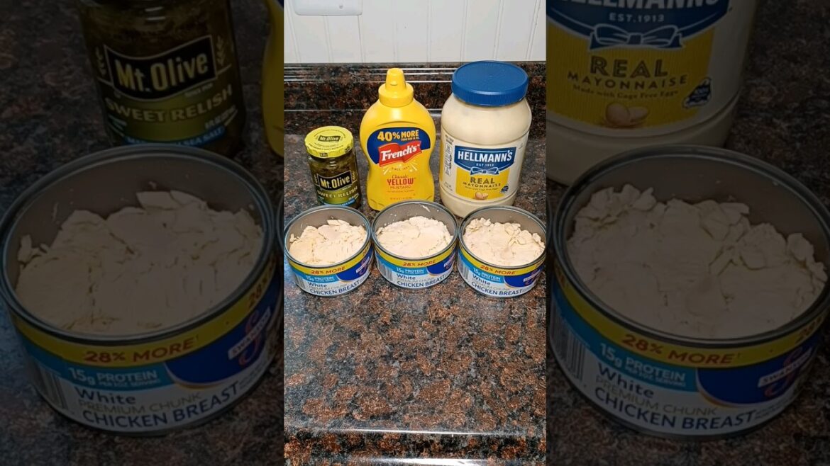 Using Canned Chicken to Make Sandwiches for Lunch. #chicken #easy #food Using Canned Chicken to Make Sandwiches for Lunch. #chicken #easy #food