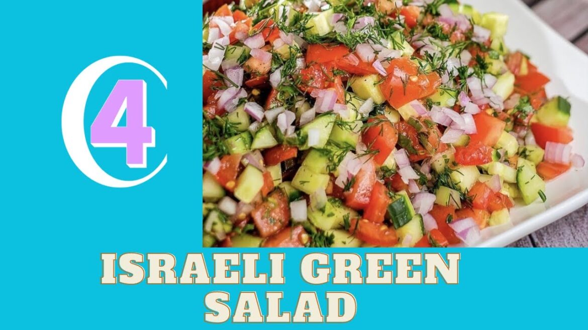 Israeli Green #salad  #recipe .Perfect Appetizer