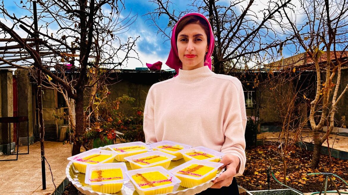 Cooking Rice pudding with saffron (Shole Zard) recipe | Village Life Cooking Rice pudding with saffron (Shole Zard) recipe | Village Life