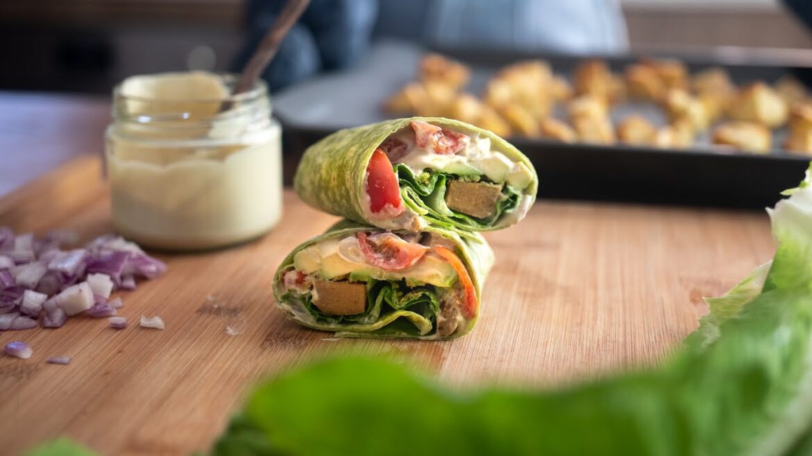 Caesar salad WRAP (vegan & nutritious)