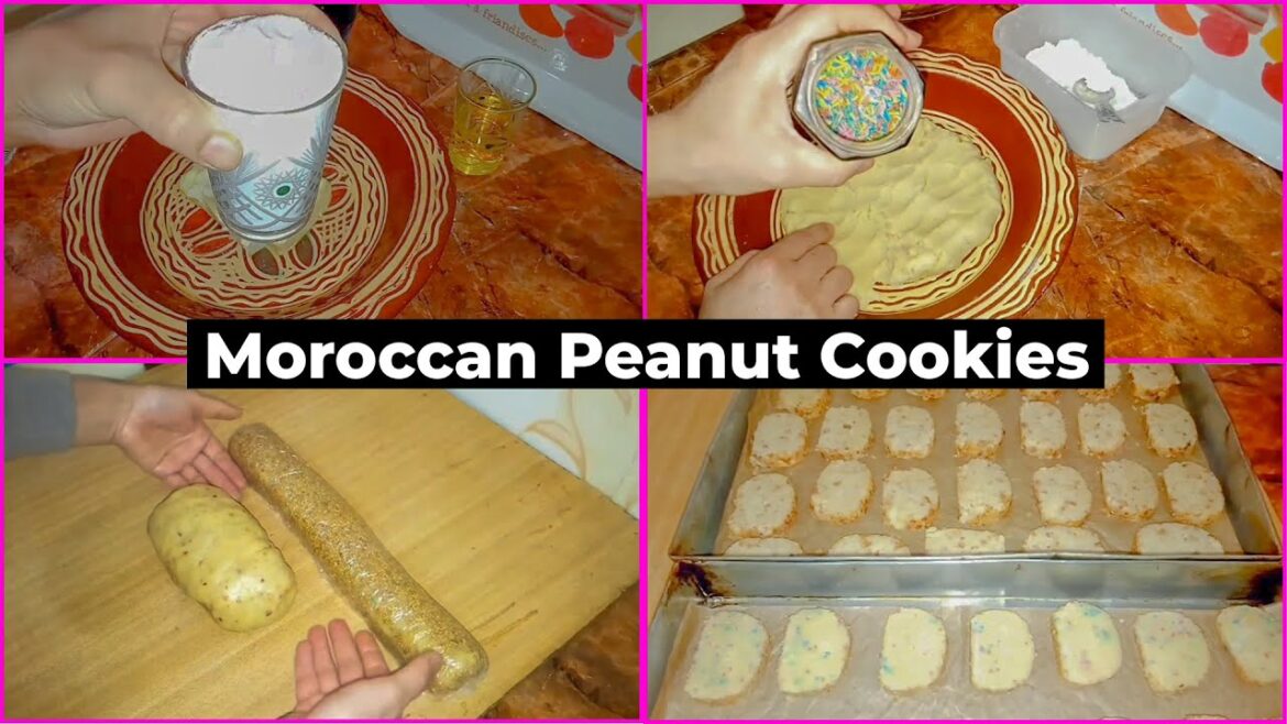 Moroccan Peanut Cookies Recipe – Simple Ingredients with Two Shapes Choice Moroccan Peanut Cookies Recipe - Simple Ingredients with Two Shapes Choice