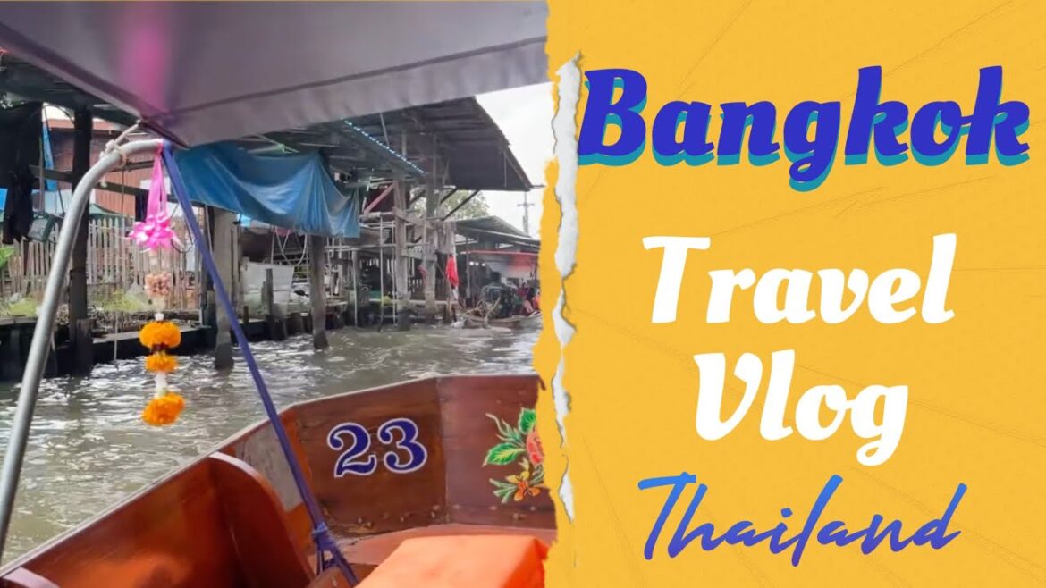 Bangkok, Thailand: Reclining Buddha, Floating Market & Saduak floating market [vlog] Qatar A350-900