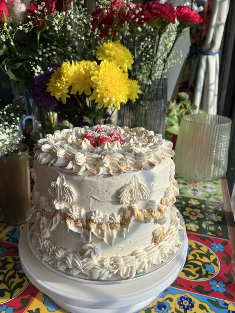 20th anniversary cake baked by my husband at home :)