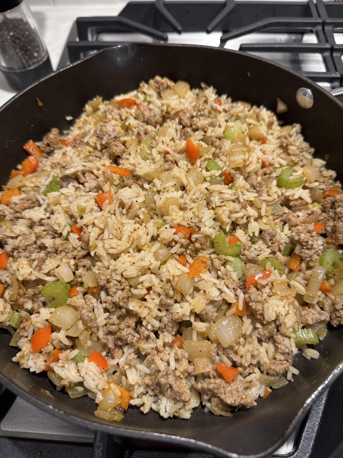 Cajun style dirty rice