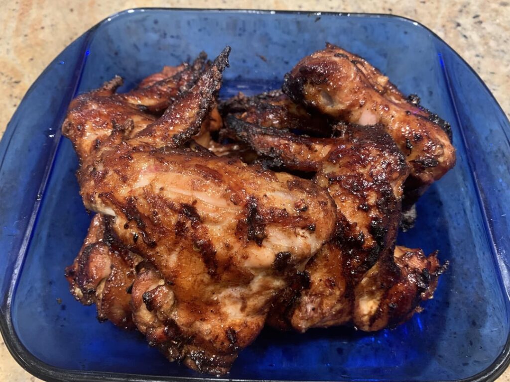 Grilled some whole wings