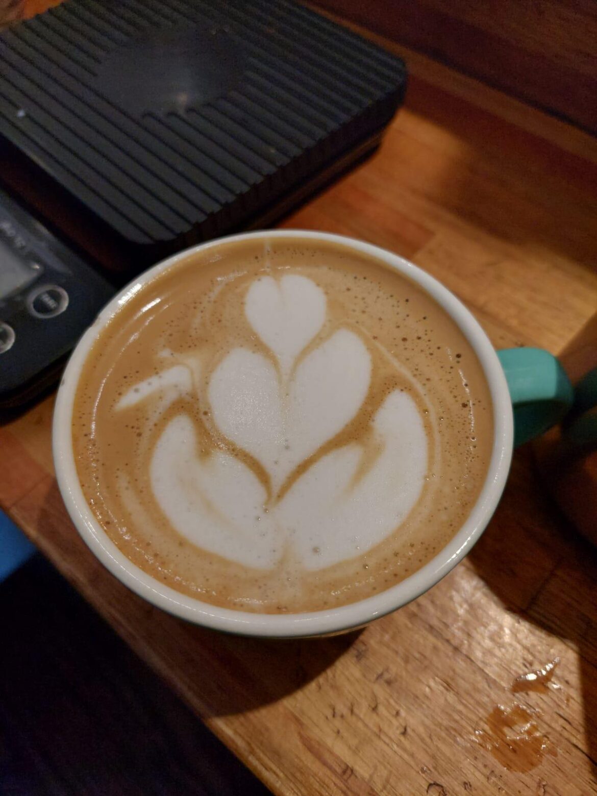 My first latte art