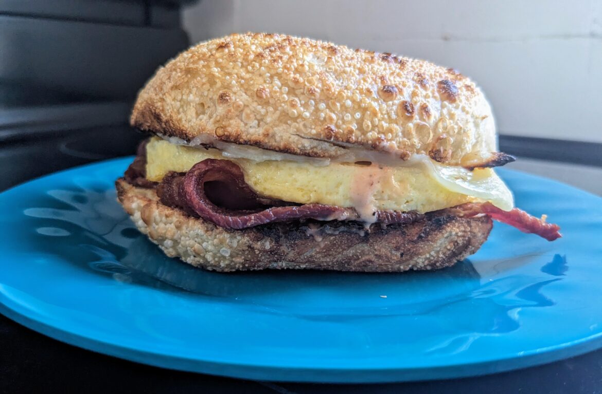 "The Comfort Classic" from Comfort Bagel in Holyoke, MA.