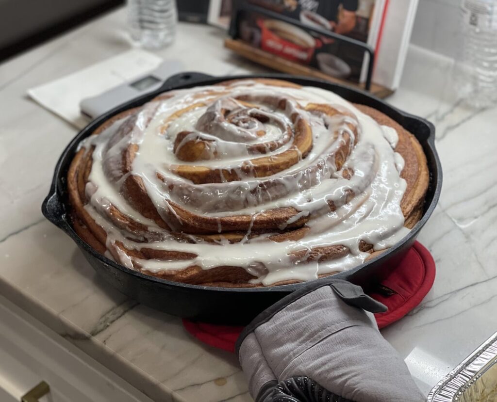 The King Arthur Giant Cinnamon Roll, but gianter