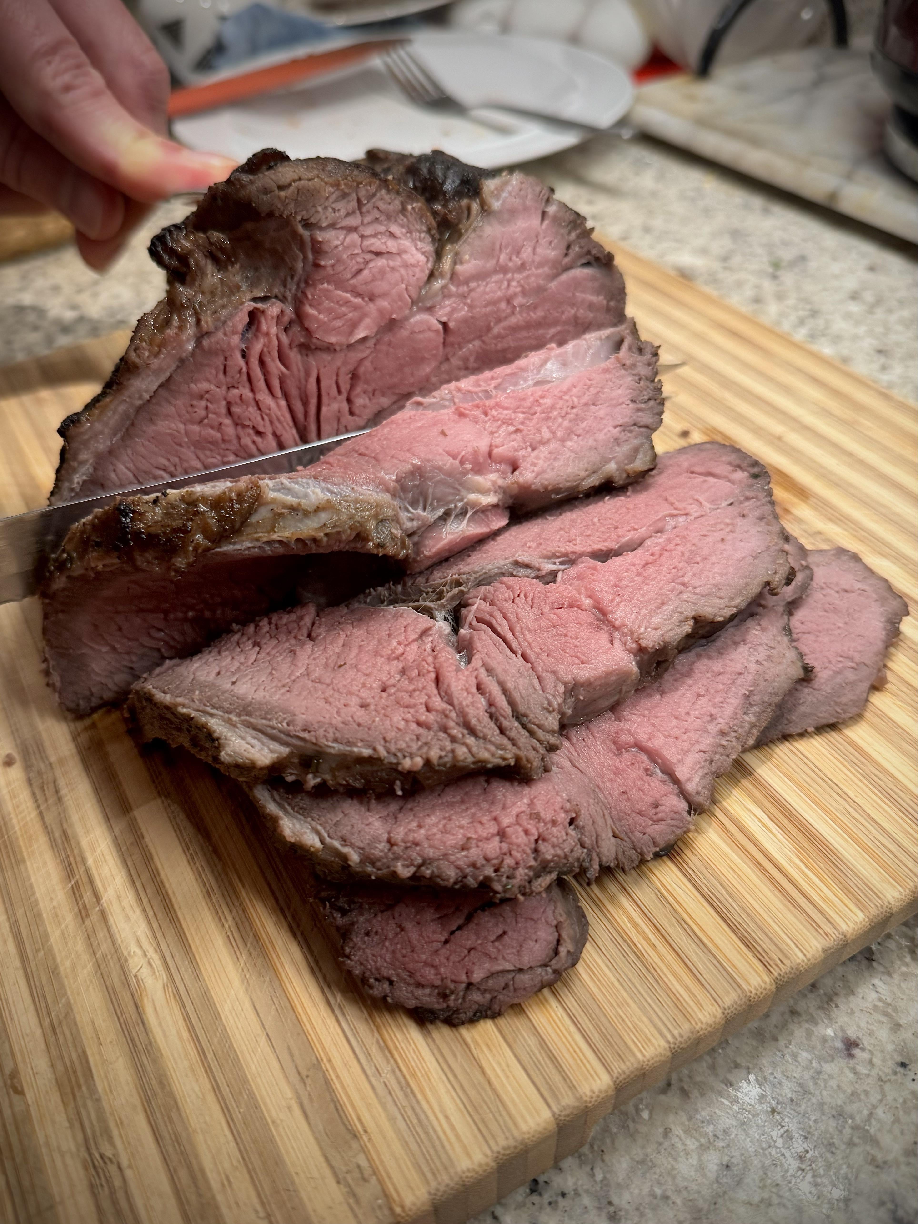 10.5h 132°f bison topside (round) sous vide Dining and Cooking