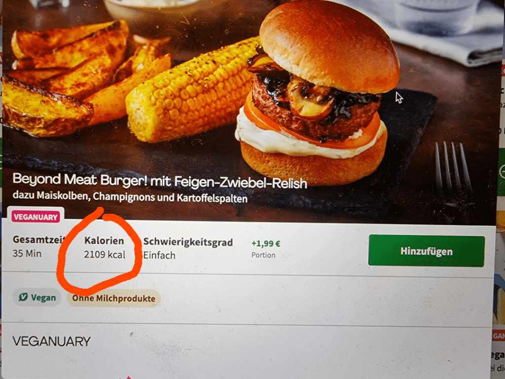 2109 calories per portion?!