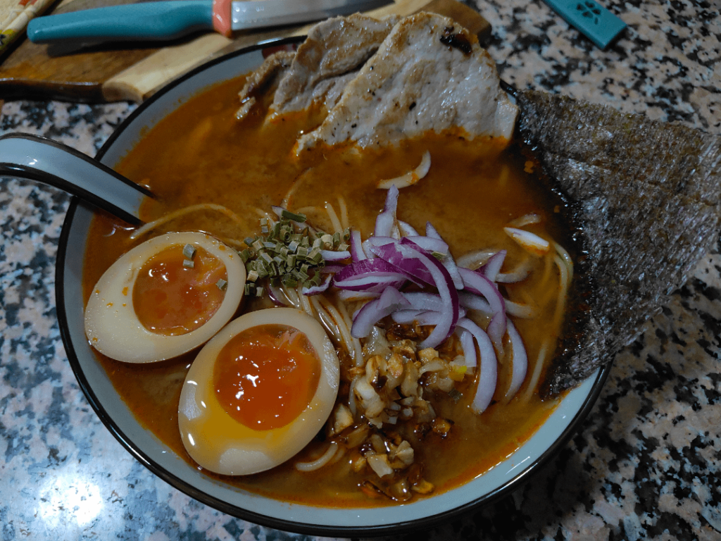Tonkotsu miso ramen Hokkaido style