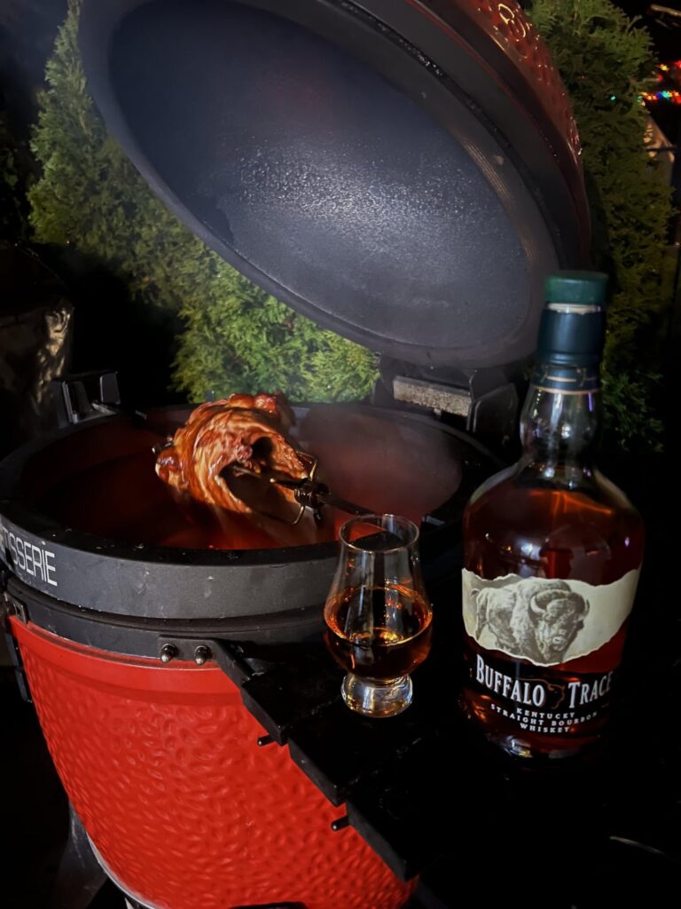 Spinning a bird over a live fire is so satisfying.