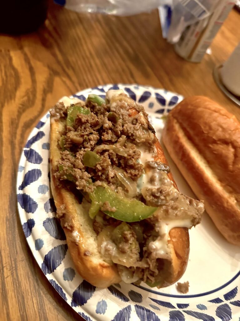Homemade Philly Cheesesteak